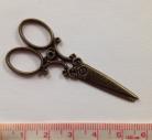 Scissors (antique bronze) charm 6cmx2.5cm